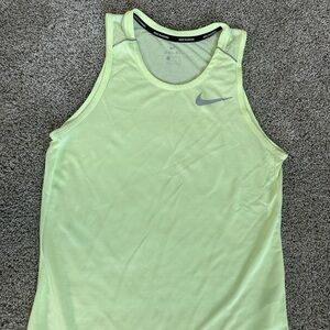 Neon green Nike tank top